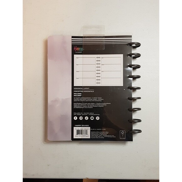 Happy Planner 12-Month Undated Classic Planner-Soft Watercolor - Picture 2 of 2